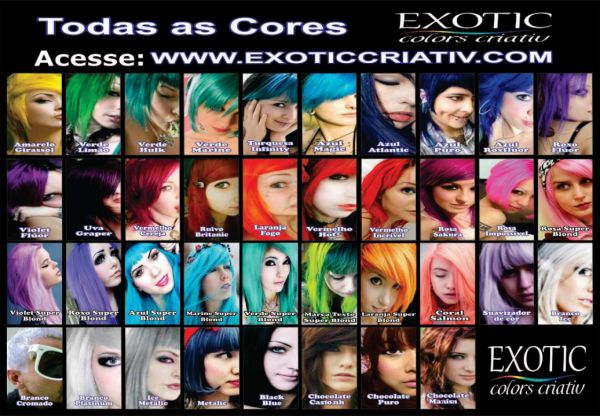 TABELA DE CORES EXOTIC